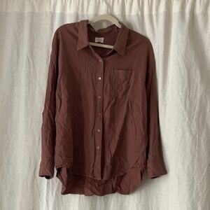 Wilfred Free Linen Boyfriend Button-Up Shirt